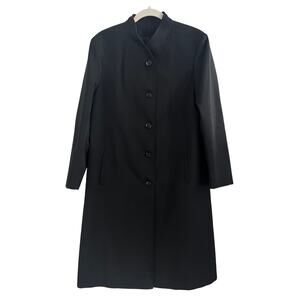 *Like New* Vintage Forecaster of Boston Lightweight Black Overcoat Women Size L